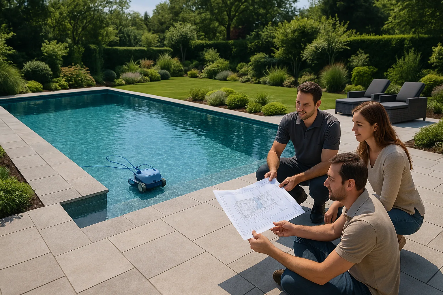 Étude personnalisée et conception de piscine sur mesure